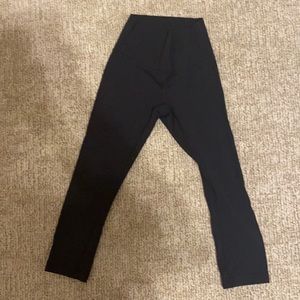 Cropped Black LuluLemon Leggings